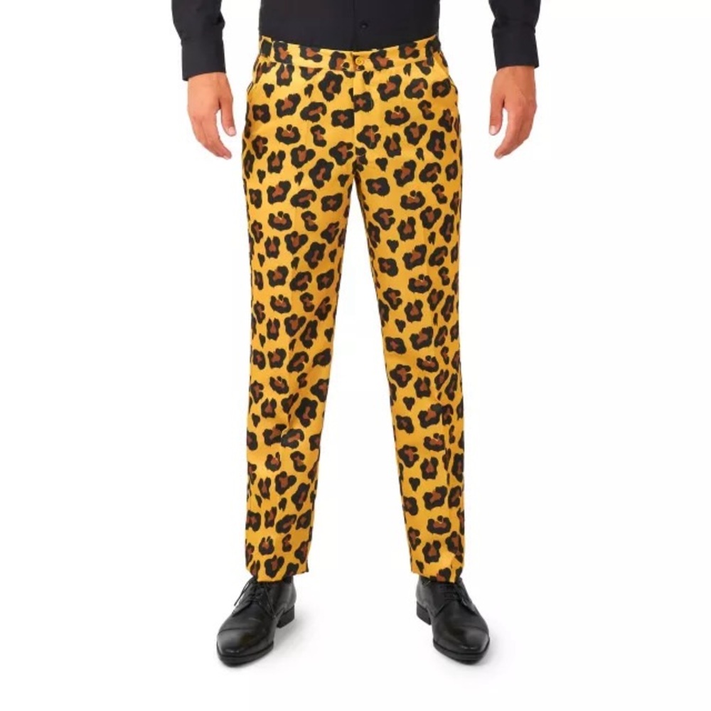 Spirit Halloween Leopard Print Pants & Tie Set